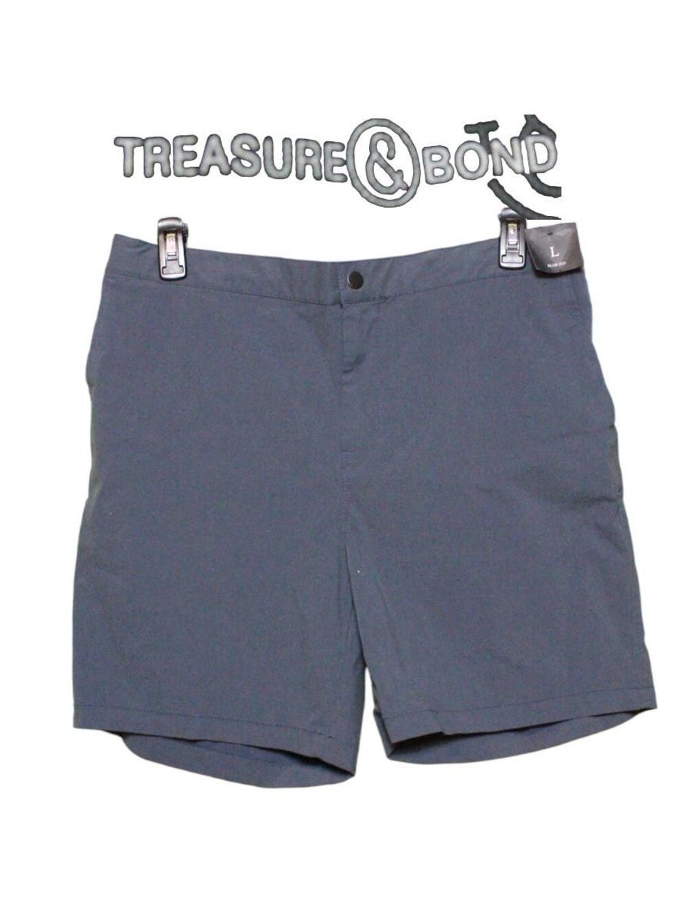 Treasure and Bond Men's Gray Slim Fit Shorts, size Large ~ NEW